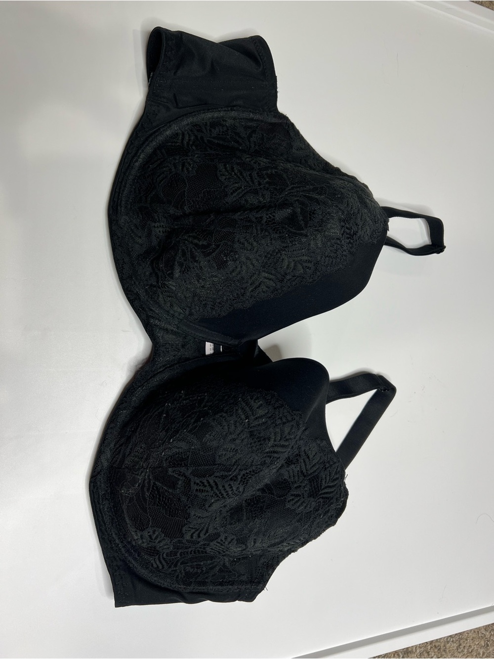 Auden Black Lace Full Coverage Bra 46DDD